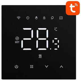 Avatto Έξυπνος Θερμοστάτης WT410-16A-B για Ηλεκτρική Θέρμανση 16A Wi-Fi (Μαύρο)
