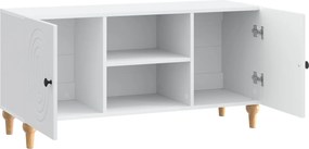 vidaXL Ντουλάπι TV Λευκό 102 x 34,5 x 50 εκ. Επεξεργασμένο Ξύλο