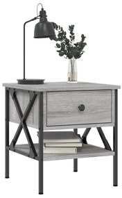 vidaXL Κομοδίνα 2 τεμ. Γκρι Sonoma 40x42x45 εκ. από Επεξεργασμένο Ξύλο