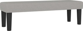 vidaXL Κρεβάτι Boxspring με Στρώμα Ανοιχτό Γκρι 180x200 εκ. Υφασμάτινο