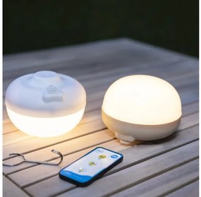 Λαμπτήρας Ηλιακός Επαναφορτιζόμενος LED 3000K Cherry New Garden-LUMCHS011BXWLNW-Λευκό LUMCHS011BXWLNW