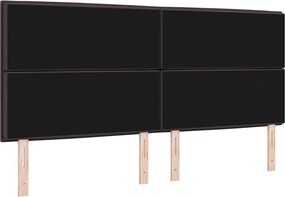 vidaXL Κεφαλάρι Σκούρο Καφέ 200 cm ύφασμα