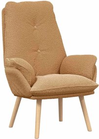 vidaXL Πολυθρόνα Μπεζ 69 x 74 x 93 εκ. Υφάσματος Sherpa