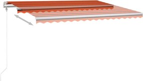 vidaXL Ηλεκτρική τέντα με LED και αισθητήρα 4 x 3 m