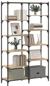 vidaXL Βιβλιοθήκη Sonoma Δρυς 100x32x170 εκ. Επεξεργ. Ξύλο / Σίδηρος