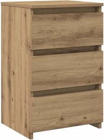 vidaXL Κομοδίνα 2 τεμ.Αρτισιανή Δρυς 40x35x62,5 εκ. Επεξ. Ξύλο