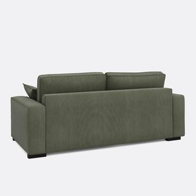 Καναπές-κρεβάτι με βελούδινο κοτλέ ύφασμα, Cecilia