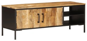 vidaXL Έπιπλο Τηλεόρασης 110x35x40 εκ. Ακατέργαστο Μασίφ Ξύλο Μάνγκο