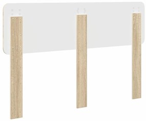 vidaXL Κεφαλάρι με κεφαλάρι Δρύς Sonoma 150 cm Επεξεργασμένο ξύλο