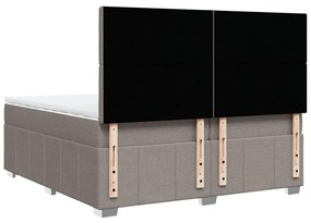 ΚΡΕΒΑΤΙ BOXSPRING ΜΕ ΣΤΡΩΜΑ TAUPE 200X200 ΕΚ. ΥΦΑΣΜΑΤΙΝΟ 3294093