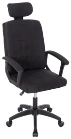 ΚΑΡΕΚΛΑ ΓΡΑΦΕΙΟΥ NIMBLE HM1199.11 ΜΑΥΡΟ ΥΦΑΣΜΑ-ΜΑΥΡΟΣ ΣΚΕΛΕΤΟΣ &amp; ΒΑΣΗ NYLON 59x64x122Υεκ