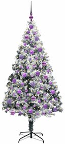 vidaXL Τεχνητό Χριστουγεννιάτικο Δέντρο με 300 LED Λευκό 180 cm