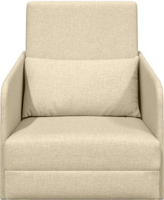 vidaXL Κρεβάτι καναπές Κρεμ 65 x 80 x 83 εκ. ύφασμα