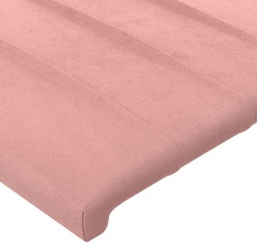 vidaXL Κεφαλάρι με Πτερύγια Ροζ 83x23x118/128 εκ. Βελούδινο