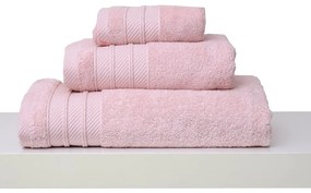 Πετσέτα Με Φάσα Soft Pink Anna Riska Σετ Πετσέτες 100% Βαμβάκι