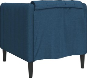 vidaXL Πολυθρόνα Σαλονιού Μπλε Υφασμάτινη