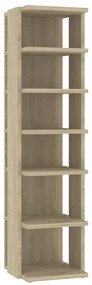 vidaXL Παπουτσοθήκη Sonoma Δρυς 27,5x27x102 εκ. από Επεξεργασμένο Ξύλο