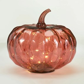 Διακοσμητικό Φωτιστικό LED Με Μπαταρία (Φ20x17) K-M Pumpkin Red ADG000260