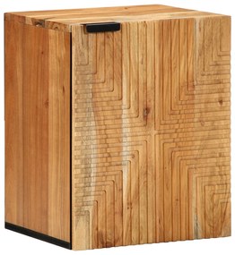 vidaXL Κρεμαστό Ντουλάπι Μπάνιου 38x33,5x48 εκ Μασίφ Ξύλο Ακακίας