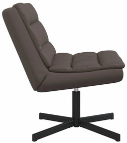 vidaXL Περιστρεφόμενη καρέκλα Καφέ 63 x 75 x 76 εκ Λαμπερό PU