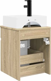 vidaXL Νιπτήρας Τοίχου Sonoma Δρυς 39 x 41 x 62,5 εκ