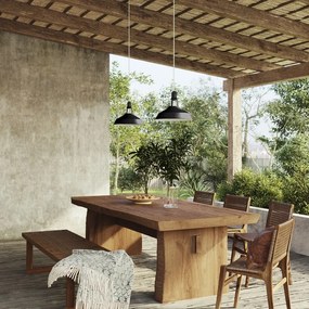 Harbour Καπέλο Καμπάνα E27 Μεταλλικό, 38 cm Διάμετρος Μαύρο