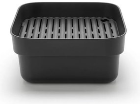 Λεκάνη πλύσης και αποστράγγισης Brabantia 1003315, 16,1 x 37,4 x 34,4 cm, Ασφαλής για πιάτα με αντικολλητική επίστρωση, Σκούρο γκρι