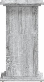vidaXL Βάσεις Φυτών Γκρι Sonoma 33x33x60 εκ. Επεξεργασμένο Ξύλο