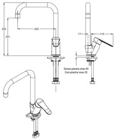 Μπαταρία κουζίνας Eurorama Viva 143517