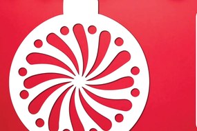 Intra απο ξύλο plywood 3mm-4mm πάχος Χριστουγεννιάτικη Διακοσμητική Μπάλα Cut File Δίασταση 8x8 cm INTRAFABR-110584116