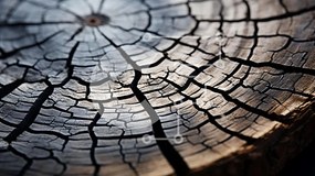 Intra Συλλεκτικό Ξύλινο Παζλ Plywood  4mm - Κοντινή εικόνα ενός νεκρού δέντρου με ραγισμένο φλοιό Σε Ξύλινο Κουτί - Διαστάσεις: 10x10 cm – 25 κομμάτια
