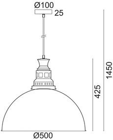 Κρεμαστό φωτιστικό οροφής Nevada