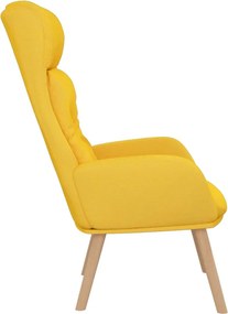 vidaXL Πολυθρόνα Relax Κίτρινο Μουσταρδί Υφασμάτινη
