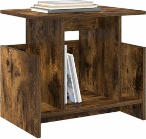 vidaXL Βάση TV Καπνιστό Δρύς 50 x 35 x 45 cm Επεξεργασμένο ξύλο