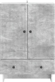 vidaXL Πλαϊνό γραφείο Σκυρόχρωμο Γκρι 66 x 34,5 x 95 εκ.
