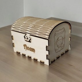 Intra απο ξύλο plywood 3mm-4mm πάχος – Κουτί με θησαυρό για βέρα 12x15 cm INTRAVECTRY-MY554124