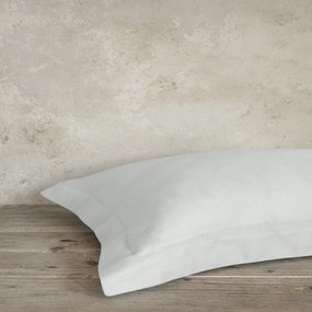 Μαξιλαροθήκες Superior Satin (Σετ 2τμχ) Oxford 3 Πλευρών Soft Grey Nima 52X72 100% Cotton Satin