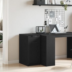 vidaXL Γραφείο Ντουλάπι σε Μαύρη Βελανιδιά - 33x50x75 εκ. - Φτιαγμένο από Επεξεργασμένο Ξύλο
