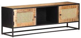 vidaXL Έπιπλο Τηλεόρασης 120x30x40 εκ. Ξύλο Μάνγκο/Φυσικό Ζαχαροκάλαμο
