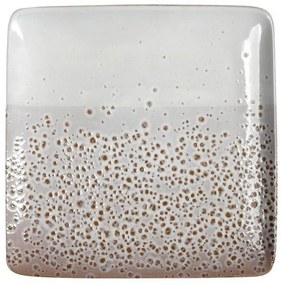 Πιάτο Artisti Τετράγωνο Ρηχό Lis401K6 27X27cm Beige-White Espiel Ceramic