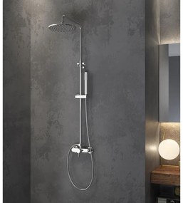 KARAG ARTEMIS CF031M Chrome Μπαταρία σταθερού ντους χρωμέ