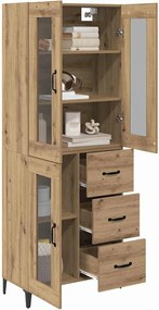 vidaXL Highboard Artisan Oak 69,5 x 34 x 180 εκ. Επεξεργασμένο ξύλο