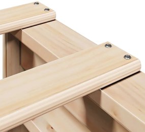 vidaXL Σκελετός Κρεβατιού Χωρίς Στρώμα 180x200 εκ Μασίφ Ξύλο Πεύκου
