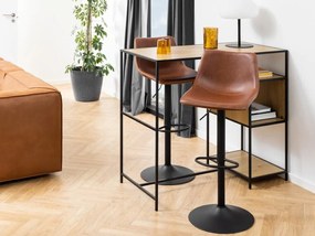Σετ τραπεζαρίας Oakland 665, 105x60x120cm, Αριθμός θέσεων: 2, Γωνιακό, Στυλ: Βιομηχανικό | Epipla1.gr