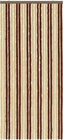vidaXL Κουρτίνα εντόμων Chenille Καφέ και μπεζ 100 x 220 cm 100% PP