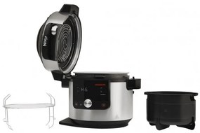 Πολυμάγειρας Ninja 12 σε 1 OL650EU, 1460W, 7,5 l, SmartLid, Αντικολλητική επίστρωση, Πολυλειτουργικό, Inox/Μαύρο