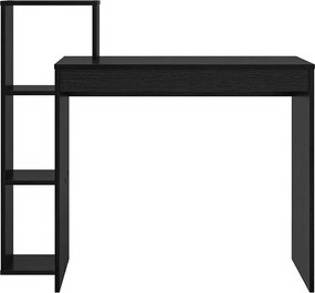 vidaXL Γραφείο Μαύρη Οξυά Επεξεργασμένο Ξύλο 100 x 40 x 90 cm