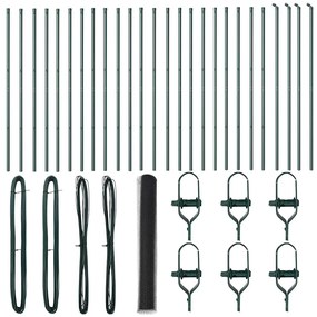 vidaXL Στύλος Περιφράξεων Γκρι 50 x 1,4 μ (50 mm πλέγμα)