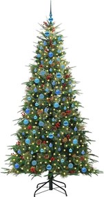 vidaXL Τεχνητό Χριστουγεννιάτικο Δέντρο με Άξονα Πράσινο 210 cm