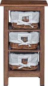 vidaXL Τραπεζάκι Πλευράς Καφέ Μασίφ ξύλο μαόνι